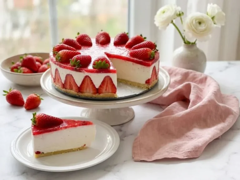 Jahodový cheesecake – bez lepku